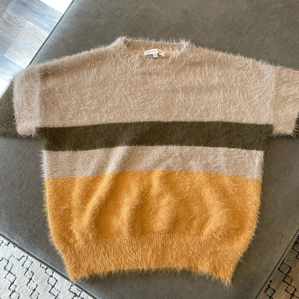 Nordstrom crew neck striped sweater